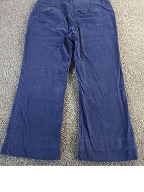 L.L. Bean Women's Blue 20 Corduroy Wide-Leg Jeans 38 waist x 28 inseam Vintage